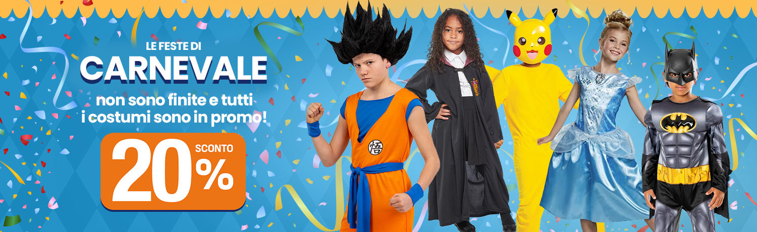 Maschere, costumi e travestimenti Carnevale